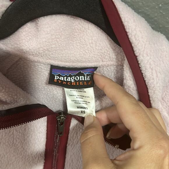 Vintage Patagonia Synchilla Pullover Quarter Zip Sweater XS - Picture 4 of 5